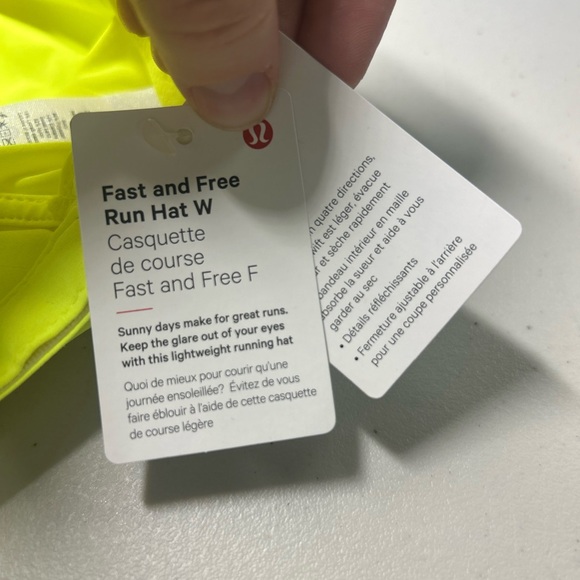 Lululemon Fast and Free Run Hat Hyper Yellow NWT - Picture 5 of 6